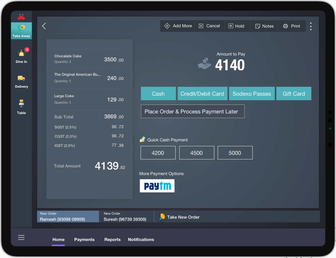Restaurant POS Software on Cloud